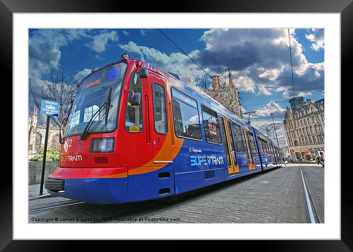 Super-Tram Framed Mounted Print by J Biggadike