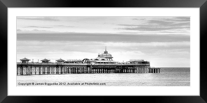 Llandudno Pier High Key Framed Mounted Print by J Biggadike