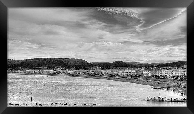 Llandudno Sea Front Framed Print by J Biggadike