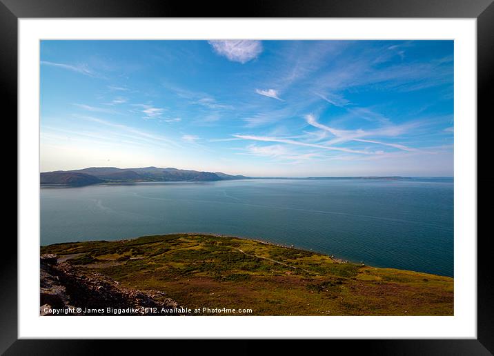 Atop The Great Orme Framed Mounted Print by J Biggadike