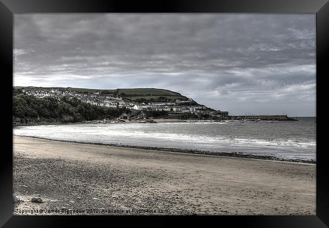 New Quay Harbour Framed Print by J Biggadike