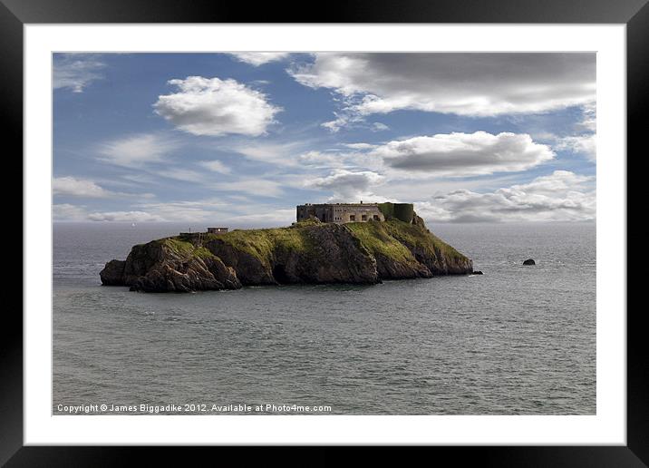 St Catherine's Island Framed Mounted Print by J Biggadike