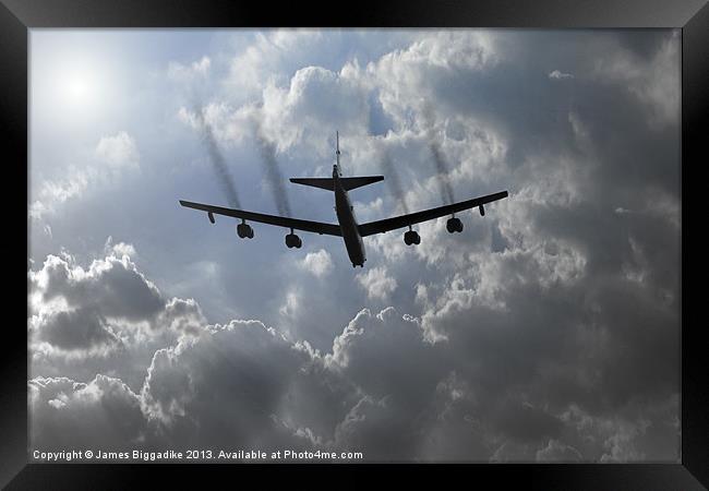 B52 Bomber Mission Framed Print by J Biggadike