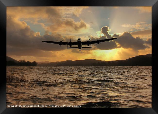 Lancaster and the Lake Framed Print by J Biggadike