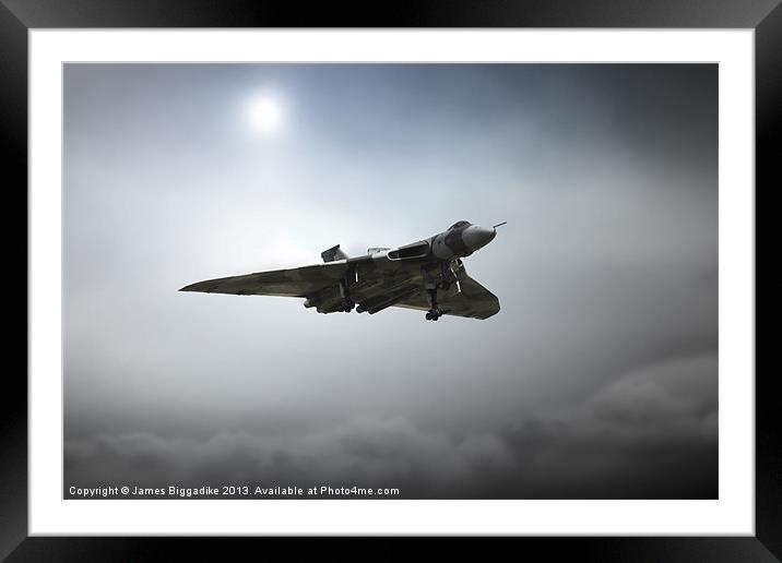 Vulcan Inbound Framed Mounted Print by J Biggadike