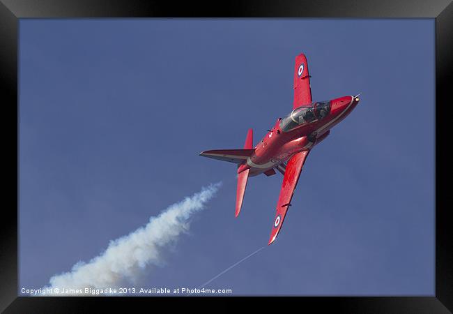 Red Arrow Framed Print by J Biggadike