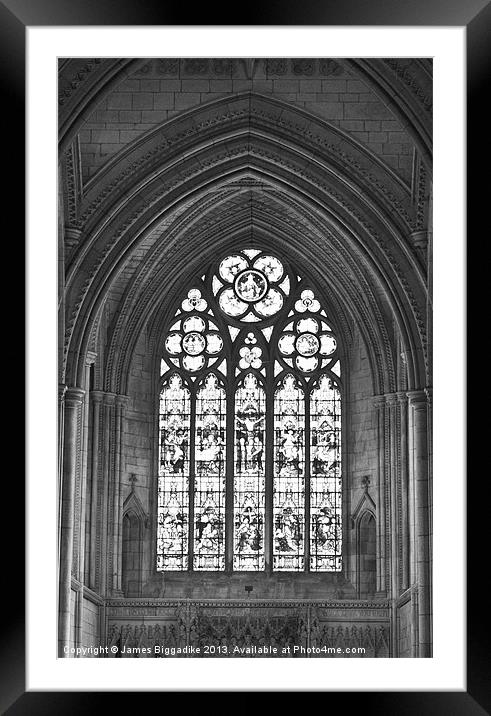 Glass Window Framed Mounted Print by J Biggadike