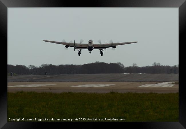 PA474 Lancaster Bomber Framed Print by J Biggadike