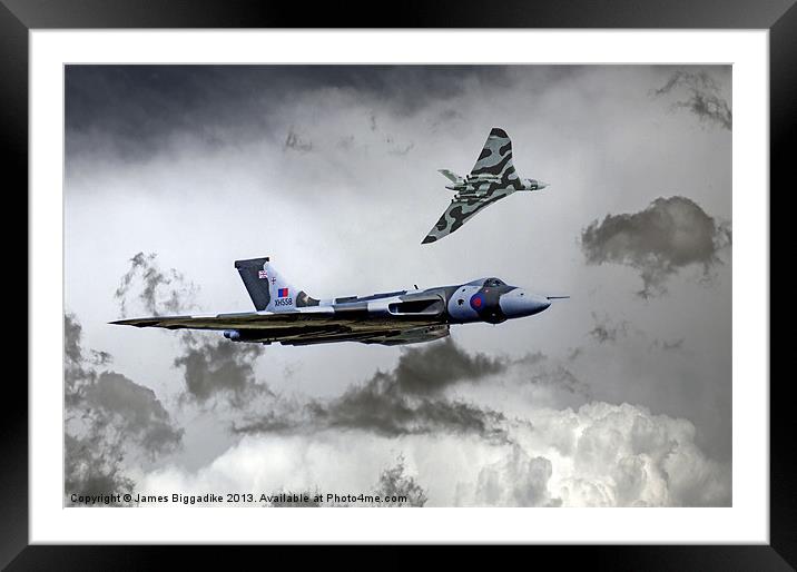 Vulcan Wingman Framed Mounted Print by J Biggadike