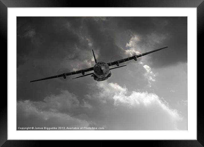 RAF C-130 Transport Framed Mounted Print by J Biggadike
