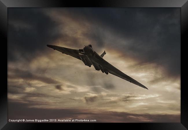 Vulcan Sunset Framed Print by J Biggadike