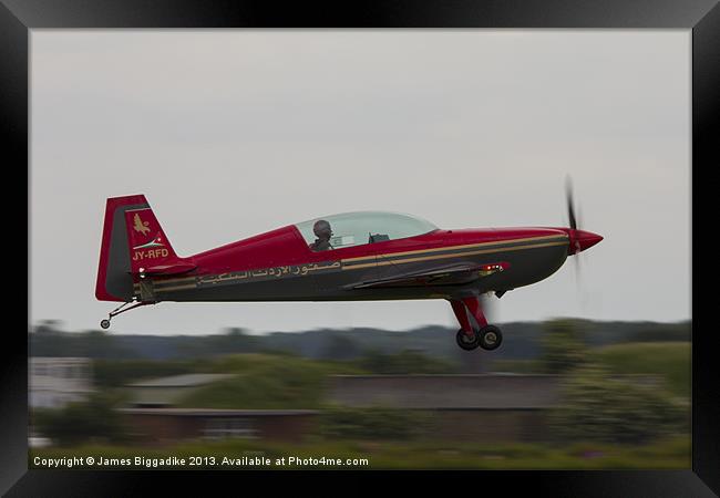 Royal Jordanian Falcon Framed Print by J Biggadike