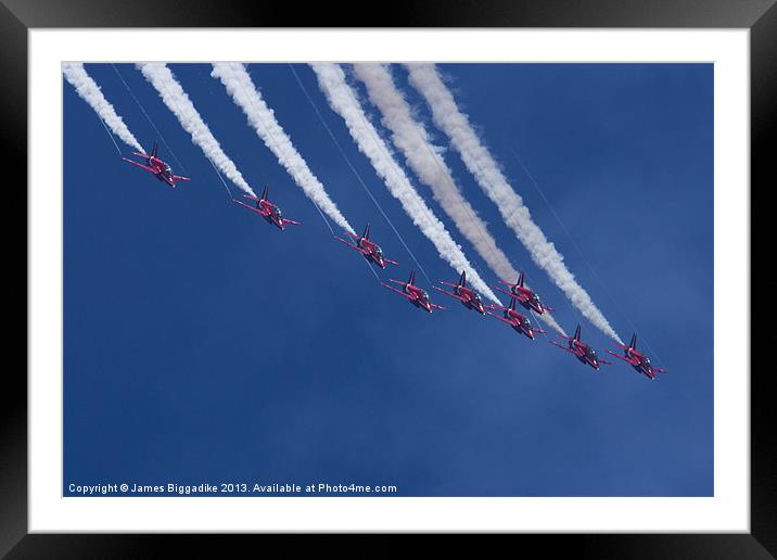 Red Arrows Framed Mounted Print by J Biggadike