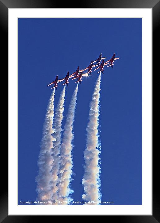 Red Arrows Framed Mounted Print by J Biggadike