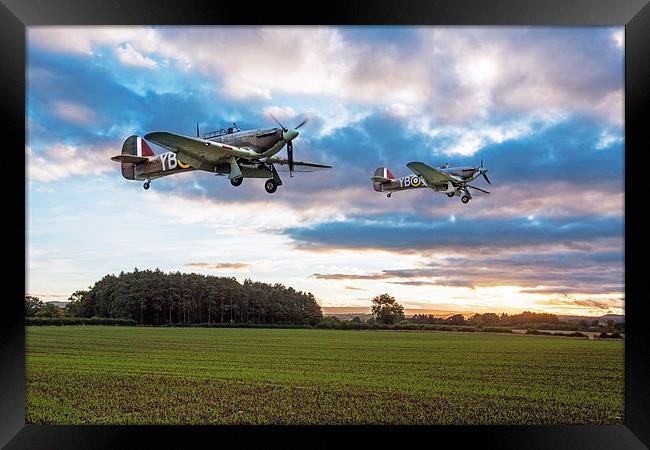 17 Squadron Hurricanes Framed Print by J Biggadike