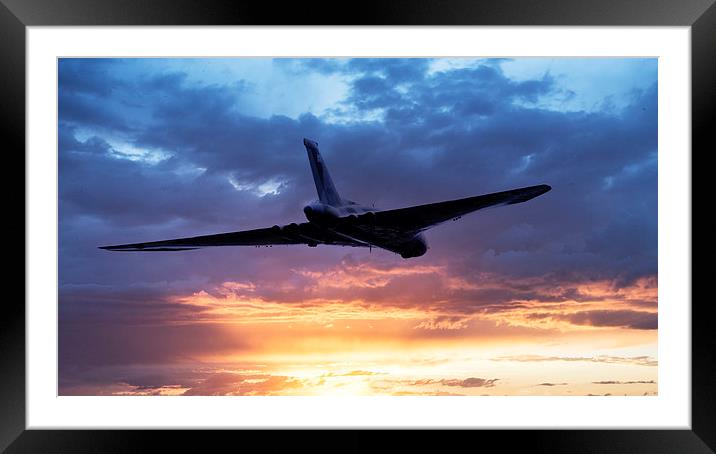 Vulcan Sunset Framed Mounted Print by J Biggadike