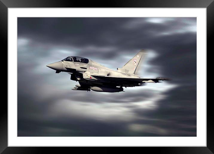 RAF Typhoon Pass Framed Mounted Print by J Biggadike