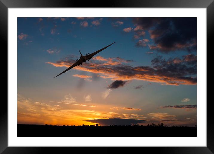 Vulcan Turn and Break Framed Mounted Print by J Biggadike