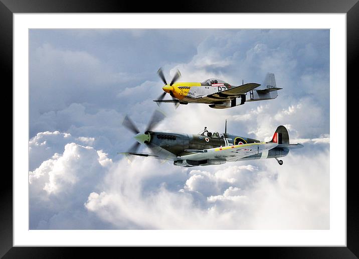 Flying Brothers Framed Mounted Print by J Biggadike