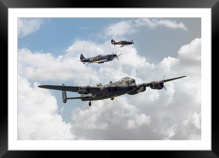 RAF Legends Framed Mounted Print by J Biggadike