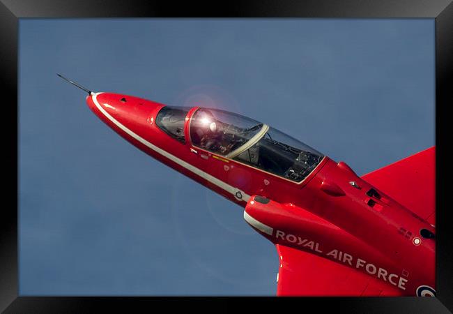 Red Arrows Cockpit Framed Print by J Biggadike