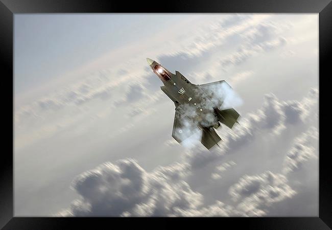 F-35 Climb Framed Print by J Biggadike