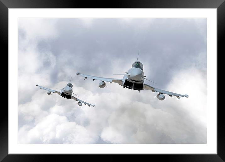 3 Squadron Typhoons Framed Mounted Print by J Biggadike