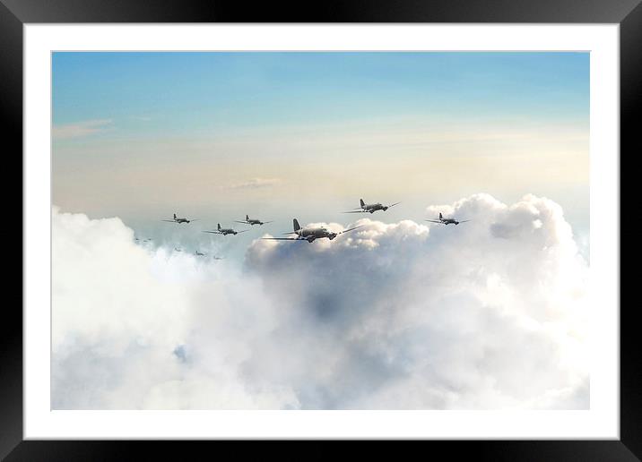 Airborne Division Framed Mounted Print by J Biggadike