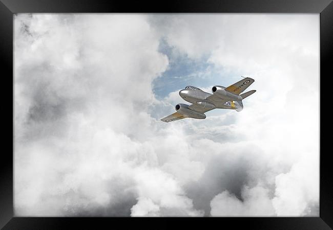 Gloster Meteor Framed Print by J Biggadike