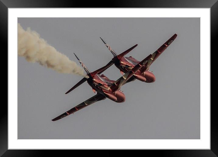 Red Arrows Stacked Framed Mounted Print by J Biggadike