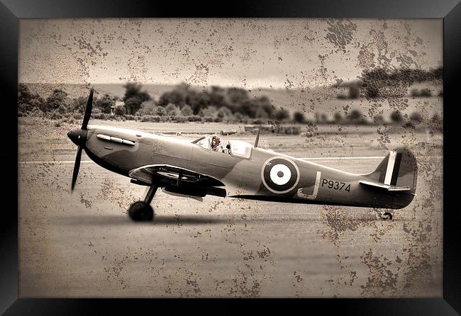Spitfire Mk1A Framed Print by J Biggadike