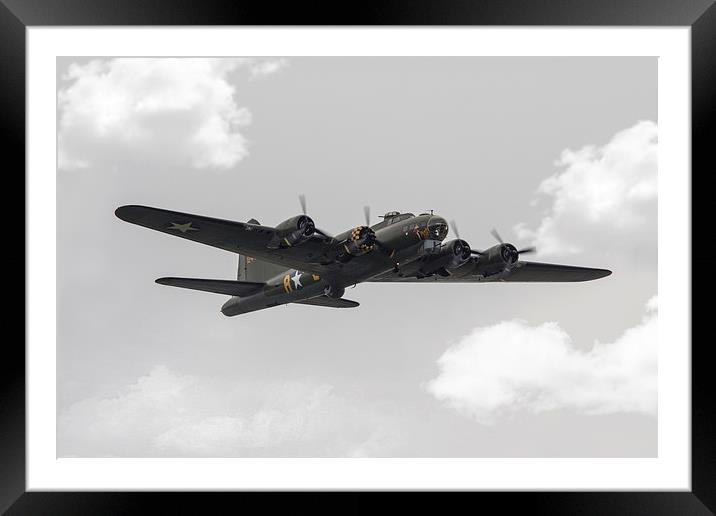Memphis Belle B-17 Framed Mounted Print by J Biggadike