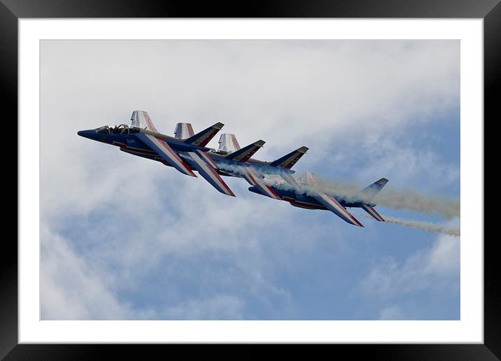 Patrouille De France Framed Mounted Print by J Biggadike