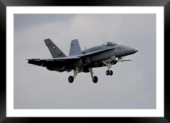 Swiss F/18A Framed Mounted Print by J Biggadike