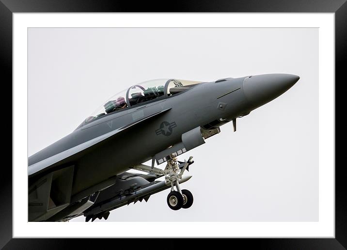  US Super Hornet Framed Mounted Print by J Biggadike