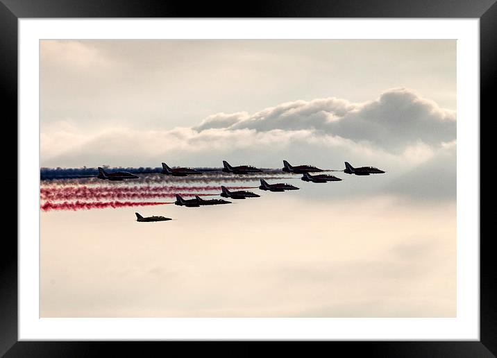 Red Arrows and Gnats   Framed Mounted Print by J Biggadike