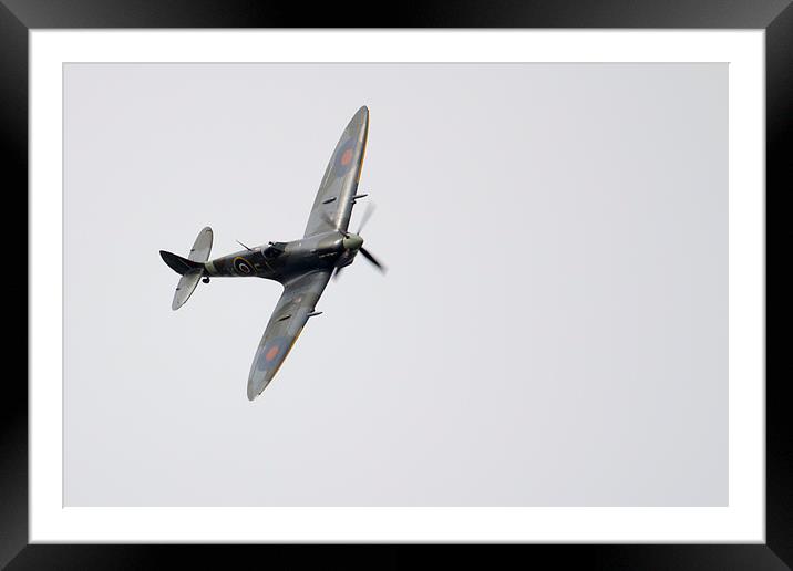 Spitfire Mk LFIXe  Framed Mounted Print by J Biggadike