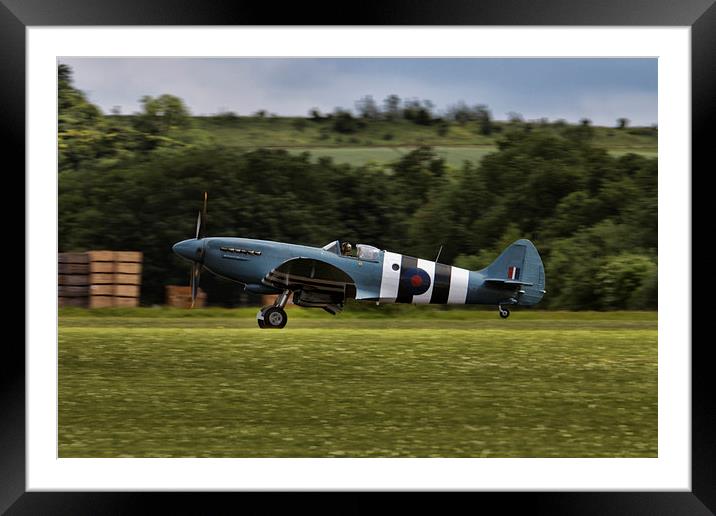  Spitfire PM631 Framed Mounted Print by J Biggadike