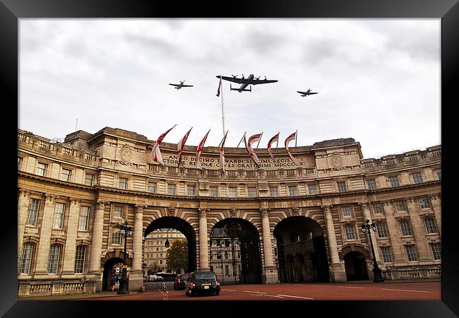 Over Admiralty Arch  Framed Print by J Biggadike