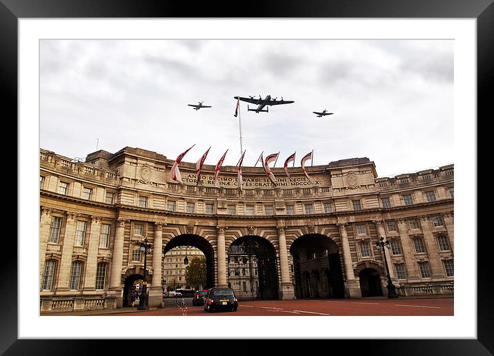 Over Admiralty Arch  Framed Mounted Print by J Biggadike