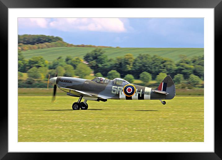  Spitfire Tr.9 Framed Mounted Print by J Biggadike