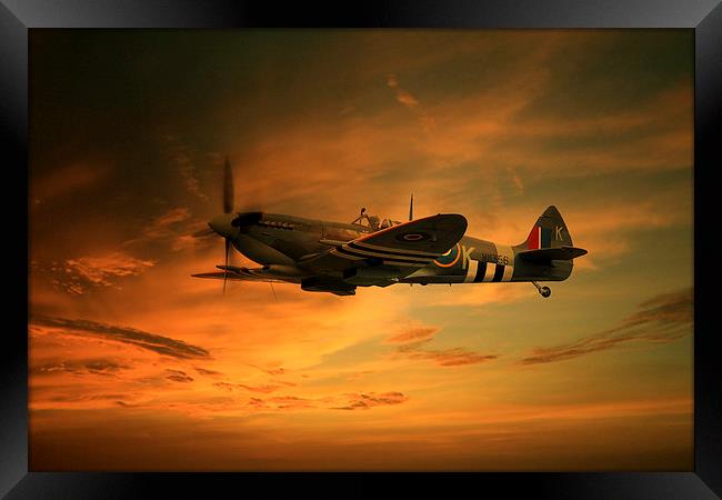  Supermarine Spitfire Glory Framed Print by J Biggadike