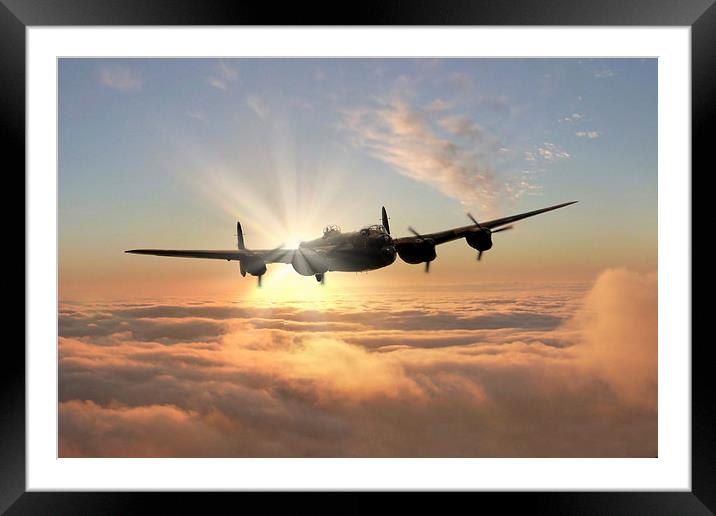 Avro Lancaster Bomber  Framed Mounted Print by J Biggadike