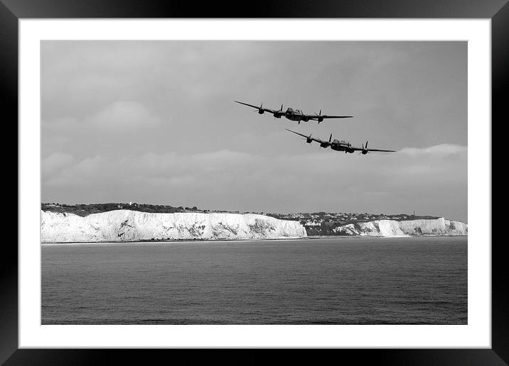 Birds Over The Cliffs  Framed Mounted Print by J Biggadike