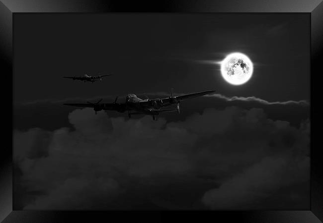 Bombers Moon  Framed Print by J Biggadike