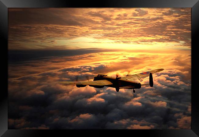 Lancaster Bomber Solitude Framed Print by J Biggadike