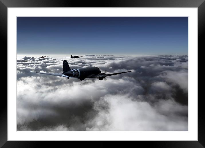 Airborne Framed Mounted Print by J Biggadike