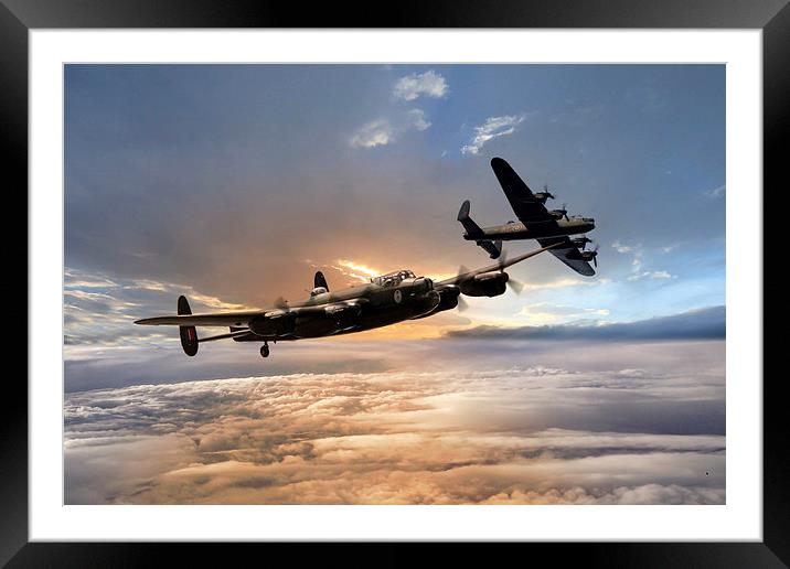 Lancaster Duo  Framed Mounted Print by J Biggadike