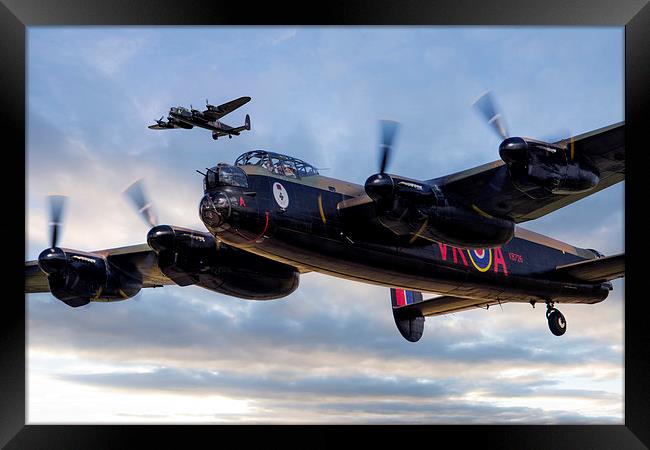 Avro Lancasters  Framed Print by J Biggadike