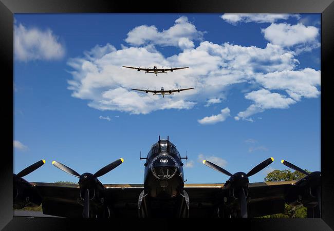 Three Lancasters Framed Print by J Biggadike